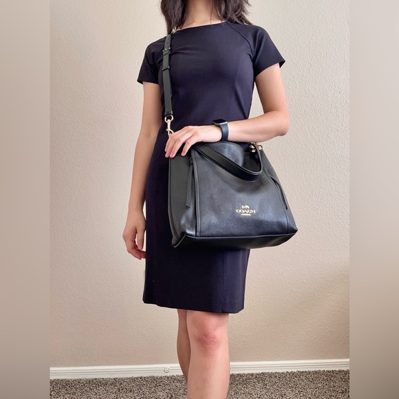 Coach Marlon Hobo Leather Tote Bag - Picture 6 of 15